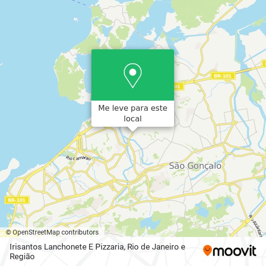 Irisantos Lanchonete E Pizzaria mapa