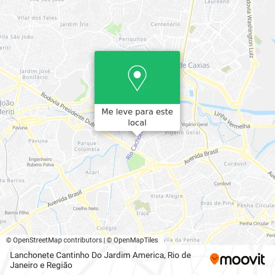Lanchonete Cantinho Do Jardim America mapa