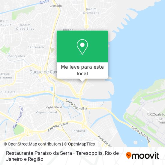 Restaurante Paraiso da Serra - Teresopolis mapa