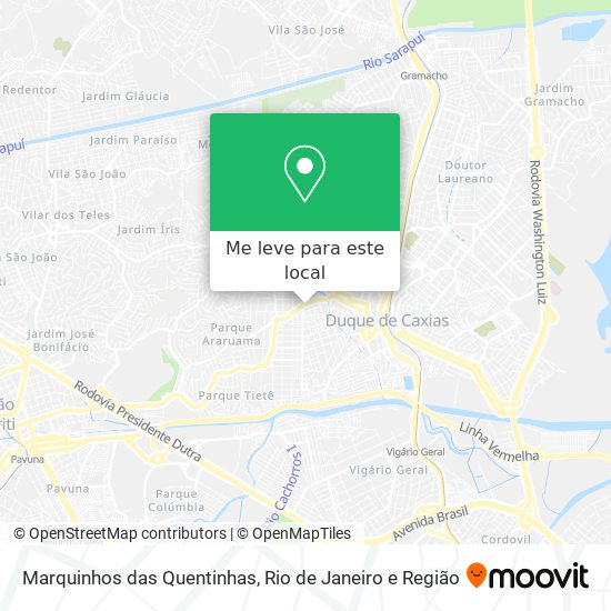 Marquinhos das Quentinhas mapa