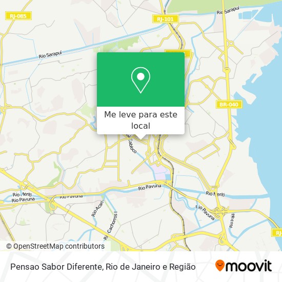 Pensao Sabor Diferente mapa