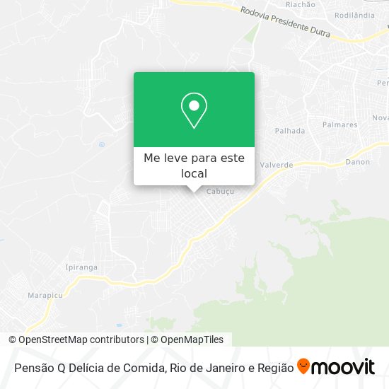 Pensão Q Delícia de Comida mapa