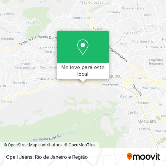 Opell Jeans mapa