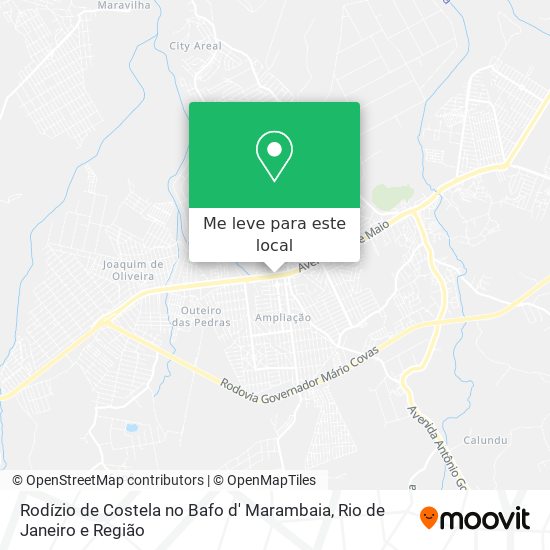 Rodízio de Costela no Bafo d' Marambaia mapa