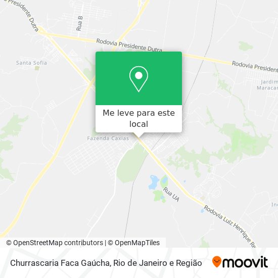 Churrascaria Faca Gaúcha mapa