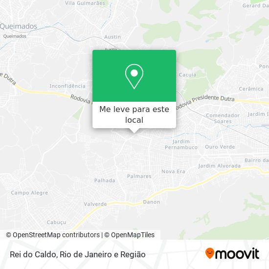 Rei do Caldo mapa