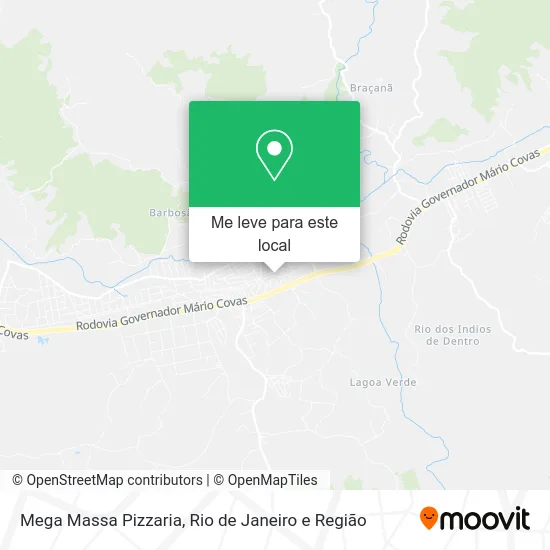 Mega Massa Pizzaria mapa
