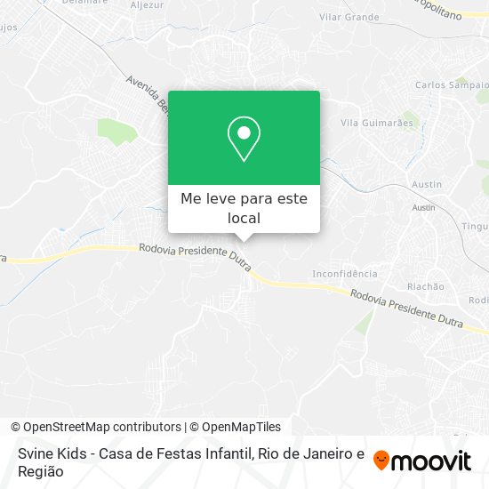 Svine Kids - Casa de Festas Infantil mapa