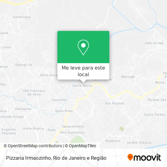 Pizzaria Irmaozinho mapa