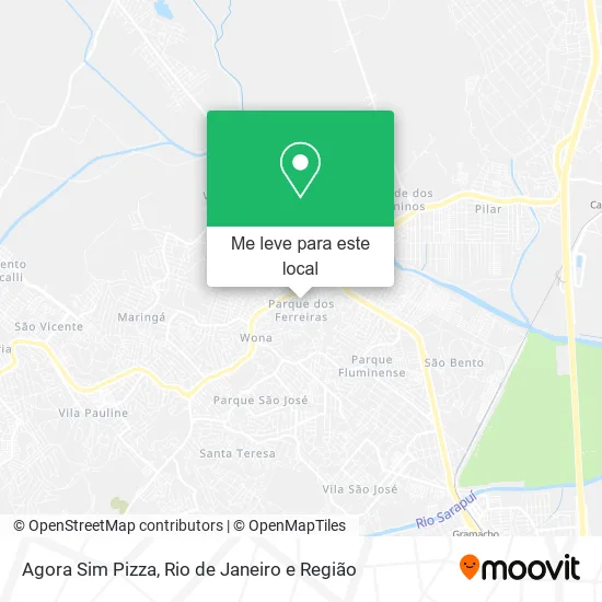 Agora Sim Pizza mapa