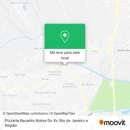Pizzaria Recanto Nobre Do Xv mapa