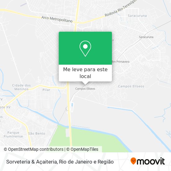 Sorveteria & Açaiteria mapa