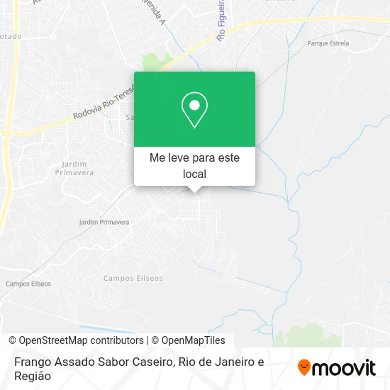 Frango Assado Sabor Caseiro mapa