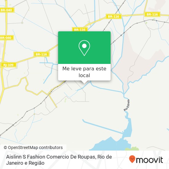 Aislinn S Fashion Comercio De Roupas, Rua Araújo Porto Alegre, 87 Saracuruna Duque de Caxias-RJ 25220-670 mapa
