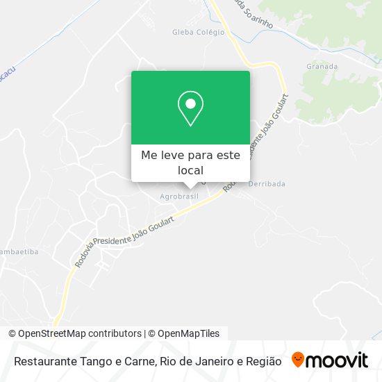 Restaurante Tango e Carne mapa