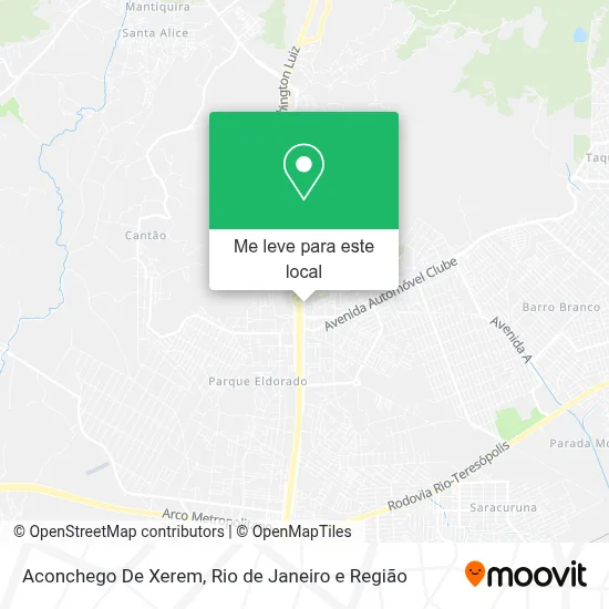 Aconchego De Xerem mapa