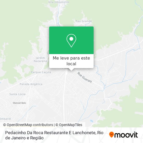 Pedacinho Da Roca Restaurante E Lanchonete mapa