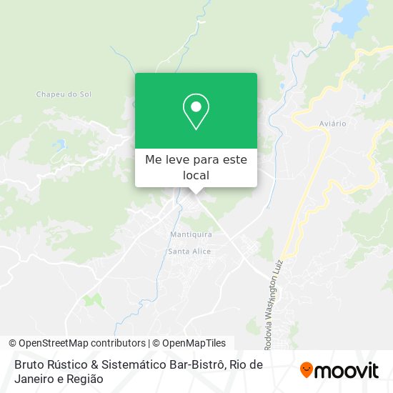 Bruto Rústico & Sistemático Bar-Bistrô mapa