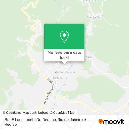Bar E Lanchonete Do Dedeco mapa