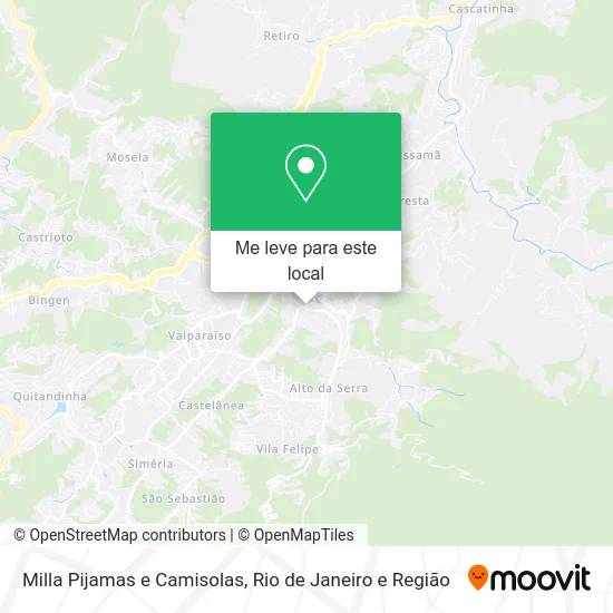 Milla Pijamas e Camisolas mapa