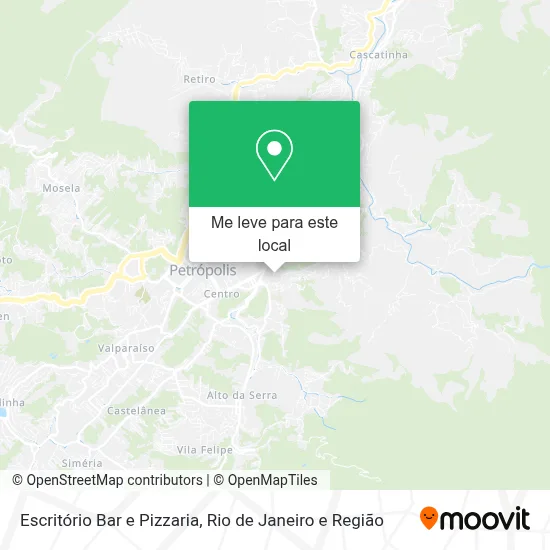 Escritório Bar e Pizzaria mapa