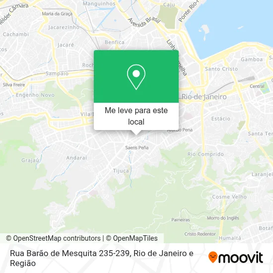 Rua Barão de Mesquita 235-239 mapa