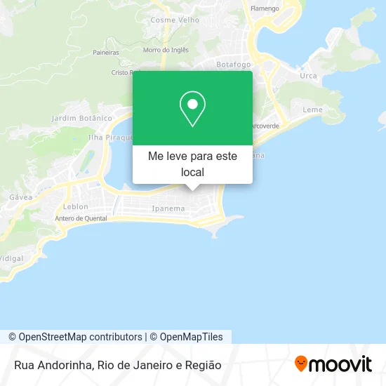 Rua Andorinha mapa
