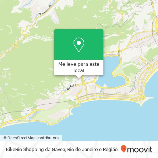 BikeRio Shopping da Gávea mapa