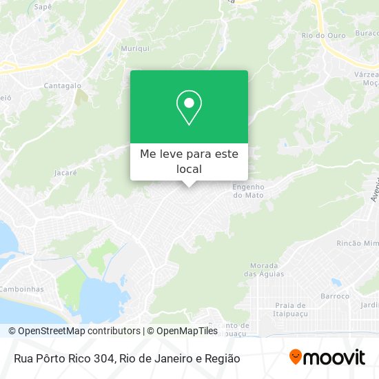 Rua Pôrto Rico 304 mapa