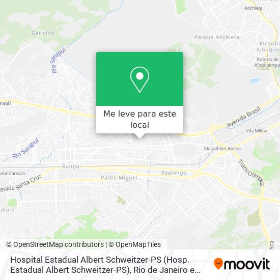 Hospital Estadual Albert Schweitzer-PS mapa