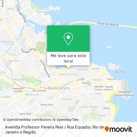 Avenida Professor Pereira Reis / Rua Equador mapa