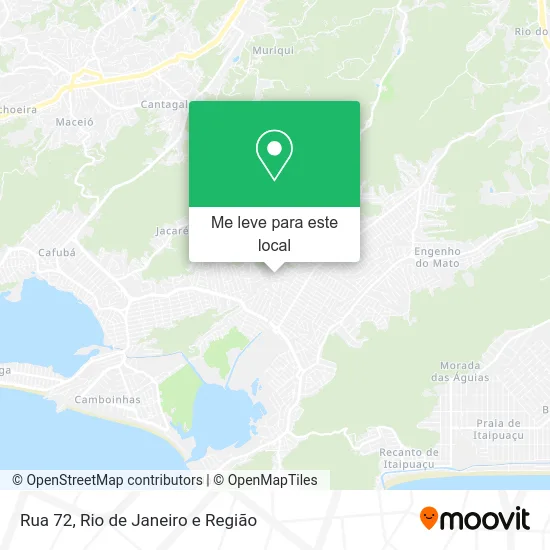 Rua 72 mapa