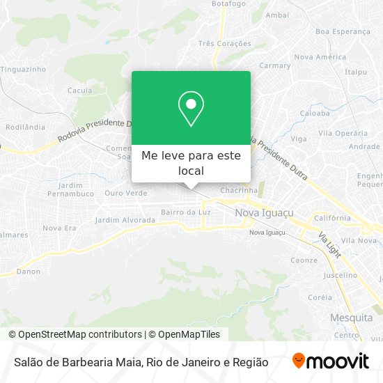 Salão de Barbearia Maia mapa