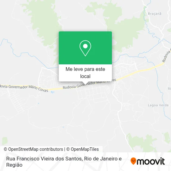 Rua Francisco Vieira dos Santos mapa