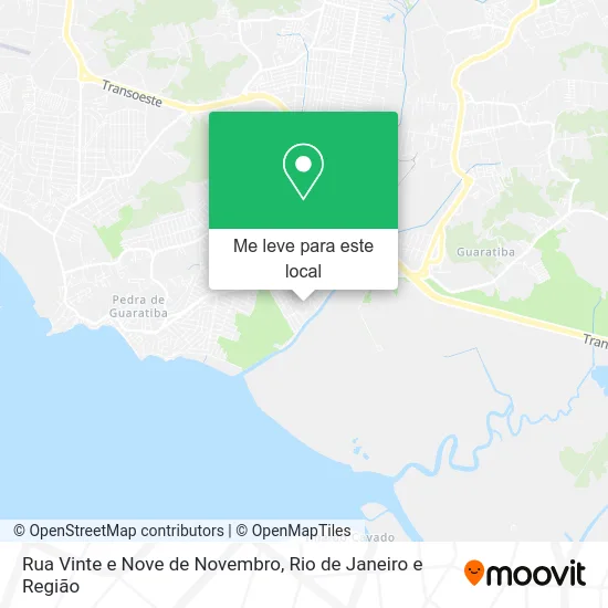 Rua Vinte e Nove de Novembro mapa