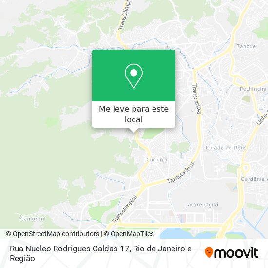 Rua Nucleo Rodrigues Caldas 17 mapa