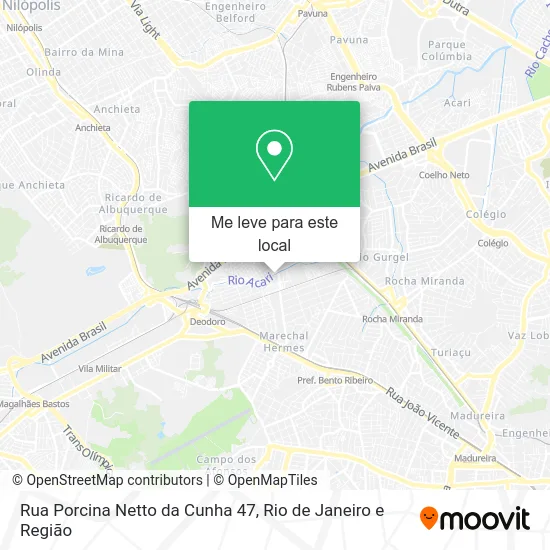 Rua Porcina Netto da Cunha 47 mapa
