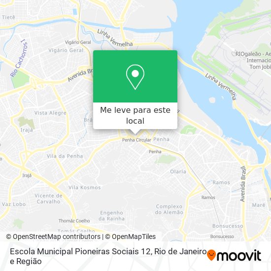 Escola Municipal Pioneiras Sociais 12 mapa