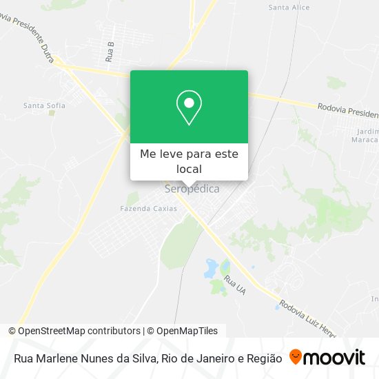 Rua Marlene Nunes da Silva mapa