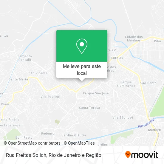 Rua Freitas Solich mapa