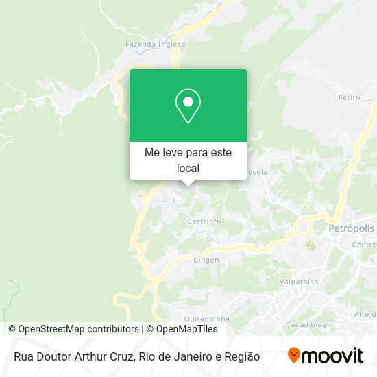 Rua Doutor Arthur Cruz mapa