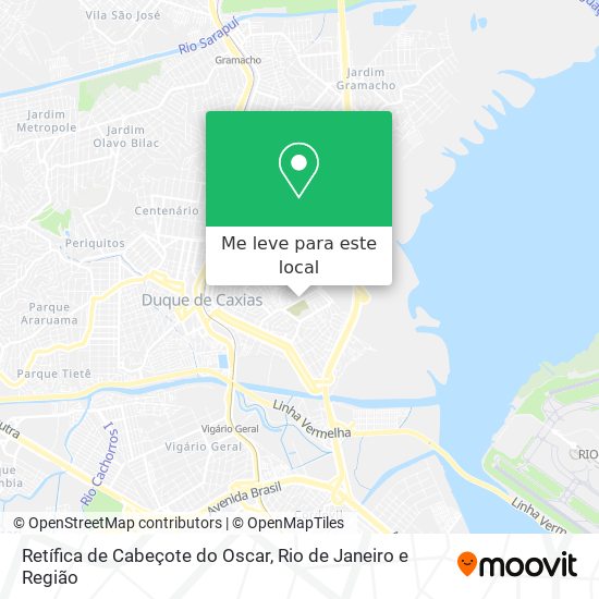 Retífica de Cabeçote do Oscar mapa