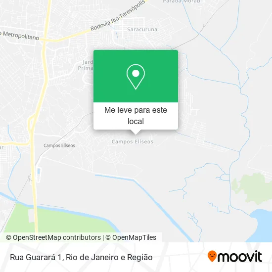 Rua Guarará 1 mapa