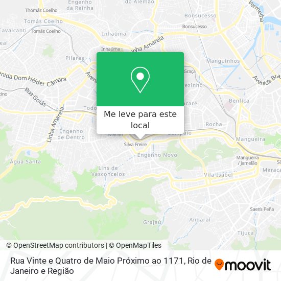 Rua Vinte e Quatro de Maio Próximo ao 1171 mapa