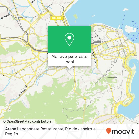 Arena Lanchonete Restaurante mapa