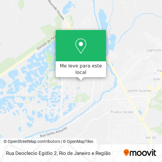 Rua Deoclecio Egídio 2 mapa