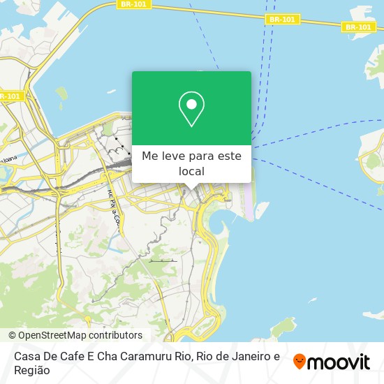 Casa De Cafe E Cha Caramuru Rio mapa