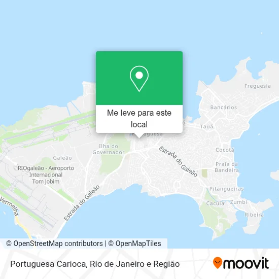 Portuguesa Carioca mapa