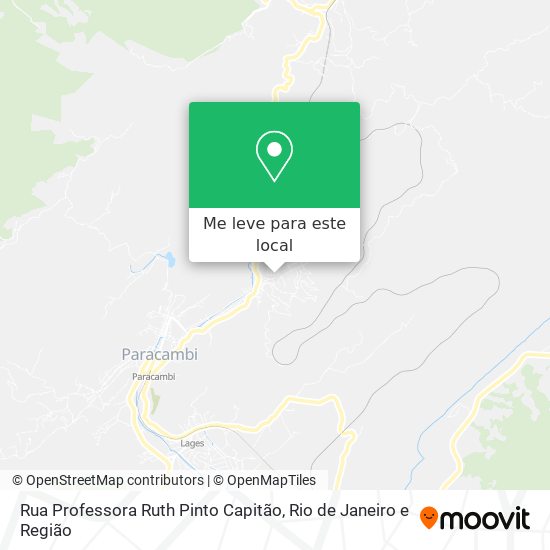 Rua Professora Ruth Pinto Capitão mapa