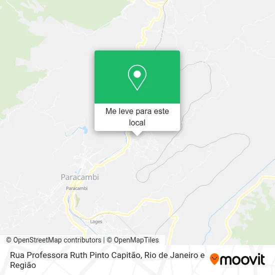 Rua Professora Ruth Pinto Capitão mapa
